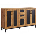 63" Sideboard Buffet Cabinet with 3 Drawers and Storage Shelves by LJGDeals