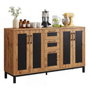 63" Sideboard Buffet Cabinet with 3 Drawers and Storage Shelves by DirectDeals