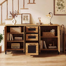 63" Sideboard Buffet Cabinet with 3 Drawers and Storage Shelves by DirectDeals