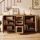 63" Sideboard Buffet Cabinet with 3 Drawers and Storage Shelves by LJGDeals
