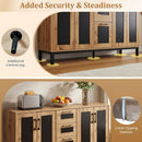 63" Sideboard Buffet Cabinet with 3 Drawers and Storage Shelves by LJGDeals
