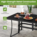 63" x 33" Rectangle Metal Patio Dining Table for 6 by DirectDeals