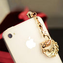 Colorful Crystal Phoenix Dust Plug Pendant for 3.5mm Jack