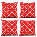 4 Pack Outdoor Pillow Covers - Water-Repellent Decorative Cushion Covers