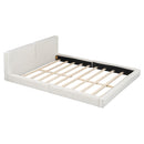 Upholstered Platform Bed, Grounded Bed With Solid Frame by Unique Piece Furniture
