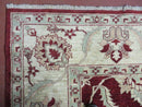 8' X 10' Vintage Fine Handmade Peshawar Agra Chobi Rug
