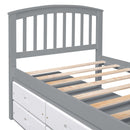 Platform Storage Bed Solid Wood Bed With 6 Drawers by HouseOfZazla