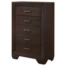 Hadfield - 5 Drawer Chest In Rich - Dark Brown by HouseOfZazla