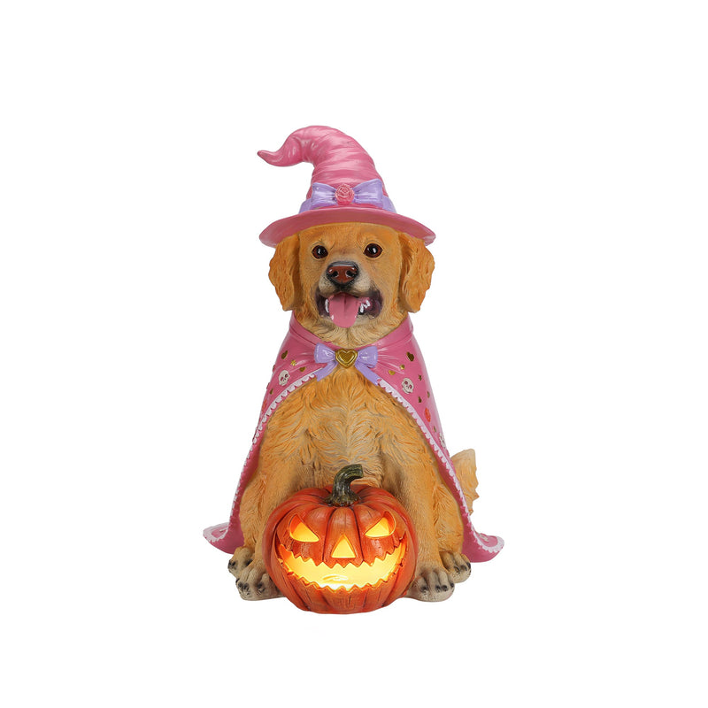 Halloween Golden Retriever Dog Statue, photo 4 of 10