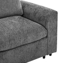 U-Style 130.3" Modular Sectional Sofa, 4-Seater