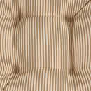 Outdoor Chair Cushions Set of 2 - Beige Striped