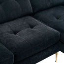 Modern L - Shape Convertible Sectional Sofa With Movable Ottoman by HouseOfZazla