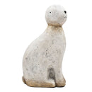 White Magnesium Rabbit Figurine with Gold Iron Ears by HouseOfZazla