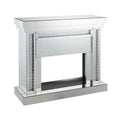 Nysa Mirrored & Faux Crystals Fireplace by HouseOfZazla