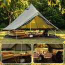 Oxford Bell Tent 13.1FT with Stove Jack for Family Camping