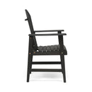 Outdoor Weather Resistant Acacia Wood Adirondack Dining Chairs (Set of 2)