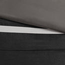 7 Piece Faux Suede Comforter Set Black King