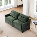 Elegant Sofa With Ergonomic Design And Lumbar Pillows by HouseOfZazla