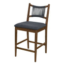 Arno Indoor Upholstered Wooden Counter Stool by HouseOfZazla