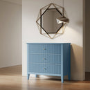 Fluted 3 Drawer Nightstand With Soft Close Slides by HouseOfZazla