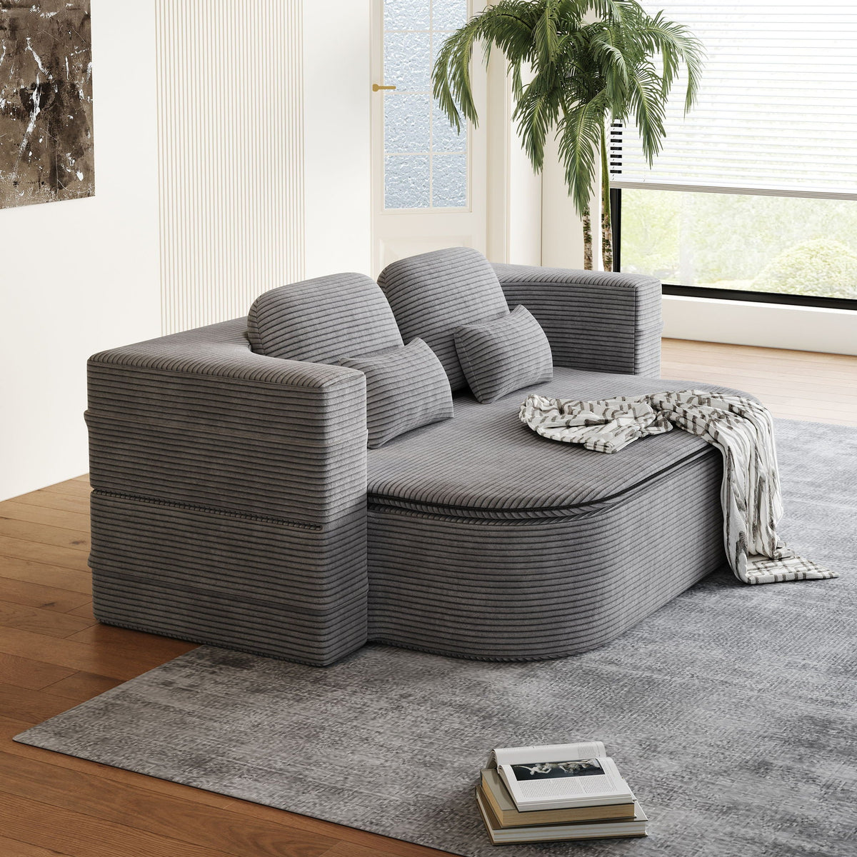 2 In 1 Foldable Sofa Bed With Multi Functional Blanket, photo 37 of 40