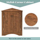 Triangle Bathroom Storage Cabinet With Adjustable Shelves, Freestanding Floor Cabinet For Home Kitchen by HouseOfZazla