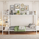 Bunk Bed With 5 Tier Shelves by Unique Piece Furniture