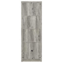 Burke 4-shelf Engineered Wood Media Tower Grey Driftwood