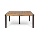 9 PCS Outdoor Dining Set with 64" Solid Wood Table and Chairs by HouseOfZazla
