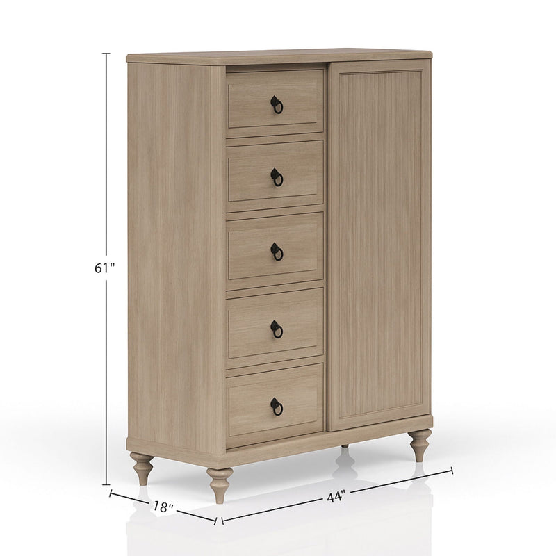 5 Drawer Door Chest - Sand, photo 4 of 5