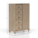 5 Drawer Door Chest - Sand by HouseOfZazla