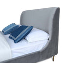 Upholstered Bed With Curved Headboard by HouseOfZazla