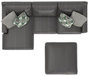 Minori - Italian Leather Sofa / Chaise And Cocktail Ottoman