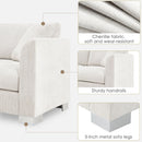 Modern Cloud Sectional Sofa L Shaped Luxury Couch Set With 2 Free Pillows 4 Seat With Oversized Chaise by HouseOfZazla