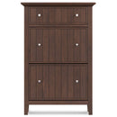 Acadian - Entryway Shoe Storage Cabinet - Brown