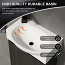 Modern Bathroom Vanity With Ceramic Basin, Wall Mounted Floating Sink Combo, Storage Cabinet by HouseOfZazla