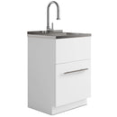 Metro - Laundry Cabinet & Faucet And Stainless Steel Sink by HouseOfZazla