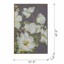 Botanical Wall Art Prints, Home Decor For Living Room Dining Room Bedroom Hallway - Gold by Unique Piece Furniture