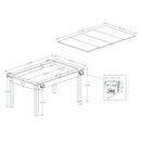 [63X40-Inch] Premium 2-In-1 Multifunctional Board Game Table For 4–6 Players (SAK84513) by SAKSBY WHOLESALE