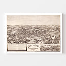 Vintage Map of Terryville, Connecticut 1894