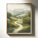 Guided Morning Path Psalm 143:8 Art Print