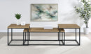 Straden 3-piece Engineered Wood Coffee Table Set Mango and Black