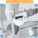 4400W Solar Street Lights Outdoor, Dusk to Dawn Solar Led Outdoor Light with Remote Control, 6500K Daylight White