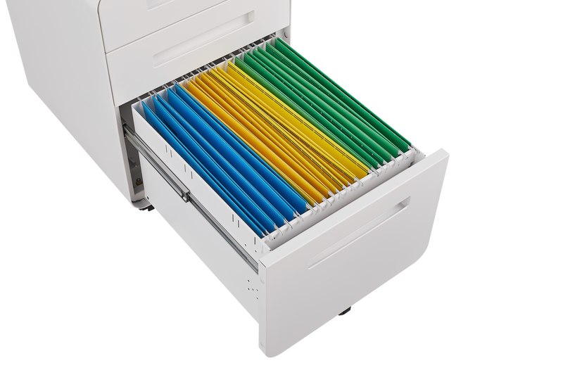 3 Drawer Mobile File Cabinet Under Desk Office,Simple Style Versatile Storage Cabinet for Legal/Letter/A4 Files, 5 Wheel Design Anti-Tilting Cold Rolled Steel Waterproof Moisture-Proof Black