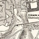 Vintage Map of Jerusalem, Israel 1893