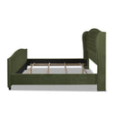 Marcella - Upholstered Shelter Headboard Bed Set by HouseOfZazla