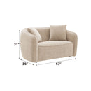 Keith - Loveseat With 2 Matching Color Toss Pillows by Unique Piece Furniture