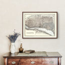 Vintage Map of Calcutta, India 1893