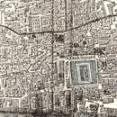 Vintage Map of Calcutta, India 1893