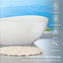 63" Freestanding Solid Surface Bathtub by HouseOfZazla